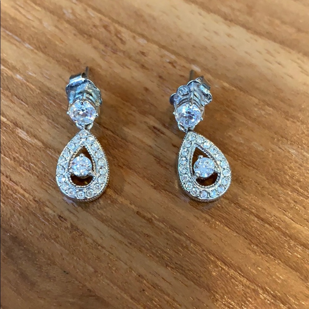 Cubic Zirconia Drop Earrings